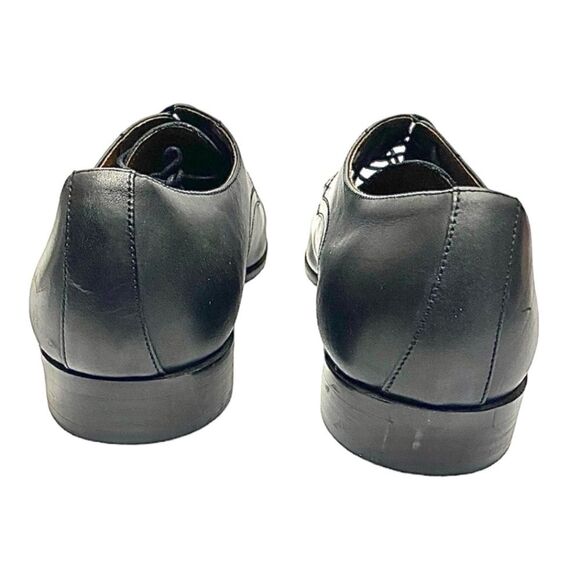 BLAKE MCKAY Mens Black Leather Dress Oxford Lace Up Size 13 Medium Pre-Owned
